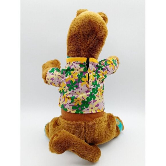 Vintage 1998 Cartoon Network Peace Shirt Scooby Doo Plush Toy Stuffed Animal 12" - Picture 3 of 5